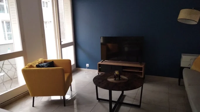 Séjour d'un de nos T4 meublé